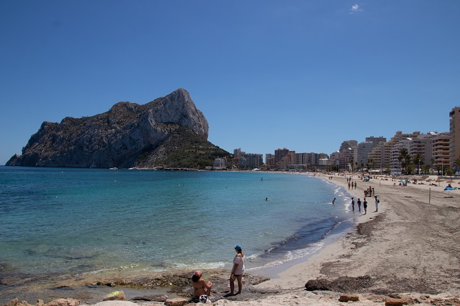 Imagen de archivo de la playa de la Fossa en Calpe
