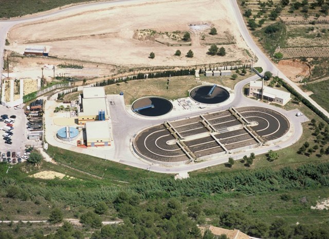 Imagen de archivo de la Estación de Aguas Residuales (EDAR) de Calpe.