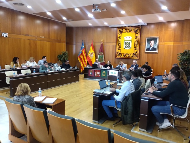 Imagen de archivo de una sesión plenaria en Calpe