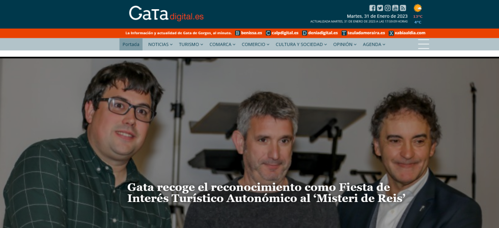 Primera portada de www.gatadigital.es