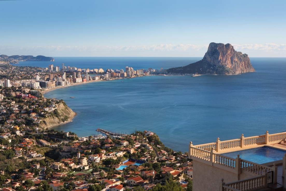 Imagen del municipio calpino desde Maryvilla