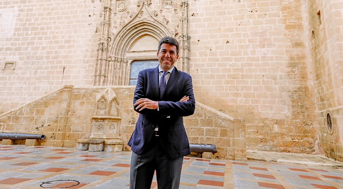 Carlos Mazón presidente del PPCV durante su visita este jueves a la comarca de la Marina Alta
