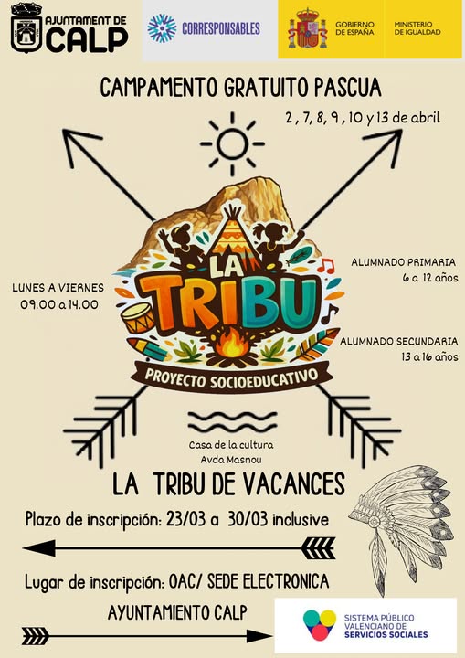 Calp pone en marcha un campamento gratuito de Pascua para facilitar la conciliación familiar