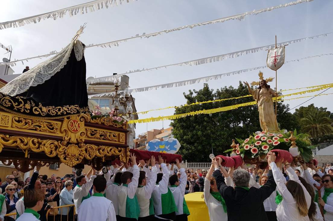 Encuentro Jesucristo Resucitado y Virgen María Semana Santa Calp