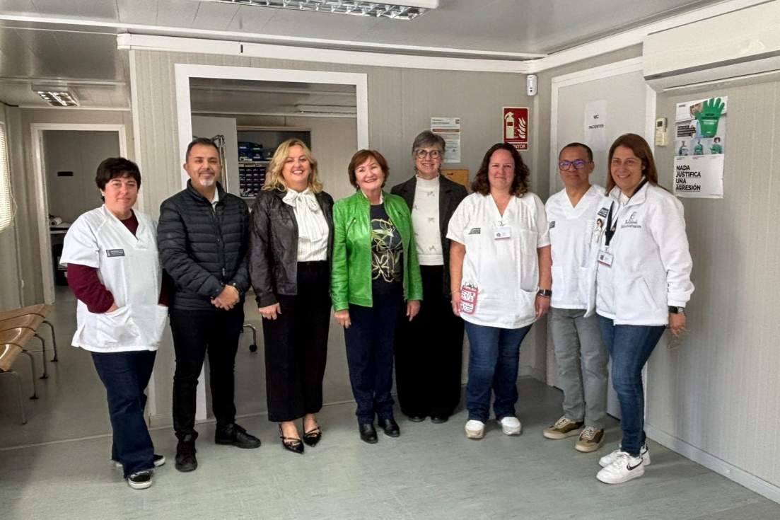 visita institucional consultorio médico playa de La Fossa Calp