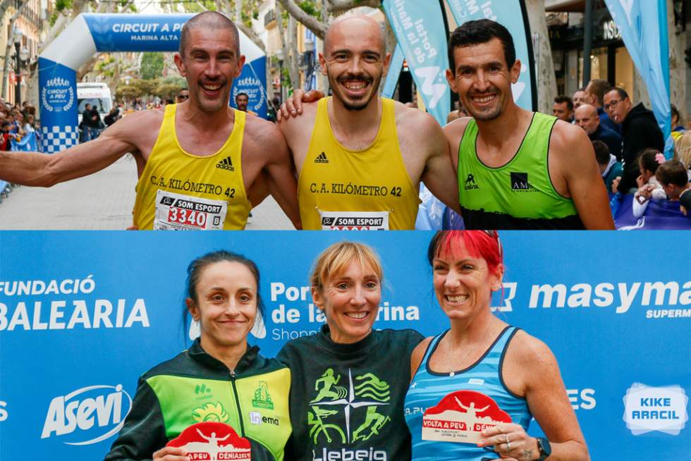 Fran de la Insua y María Isabel Ferrer se coronan en la Volta a Peu a Dénia