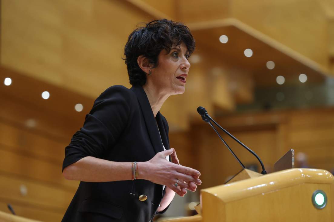 La ministra de Inclusión, Seguridad Social y Migraciones, Elma Saiz. Imagen de archivo. EFE/Kiko Huesca