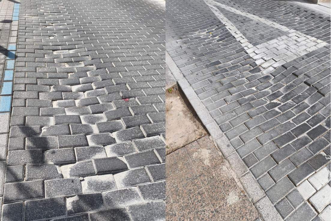 Desperfectos calle La Niña Calp