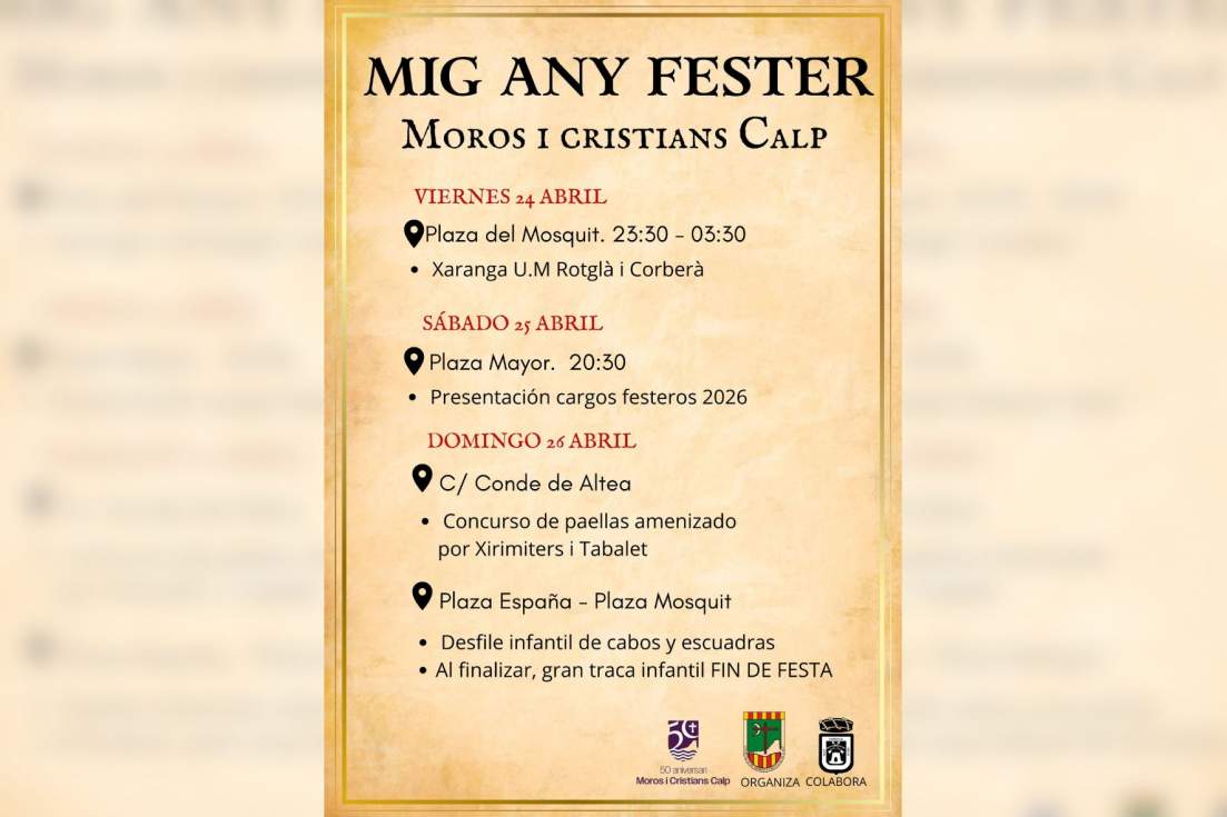 Cartel Mig Any Moros i Cristians 2026