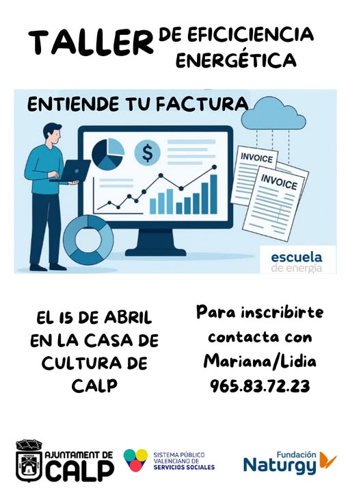 Calp organiza un taller para aprender a entender la factura de la luz