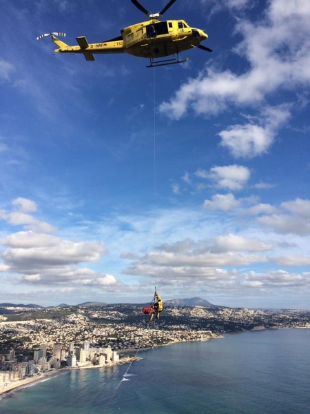 Imagen de archivo de un rescate en el Peñón de Ifach.