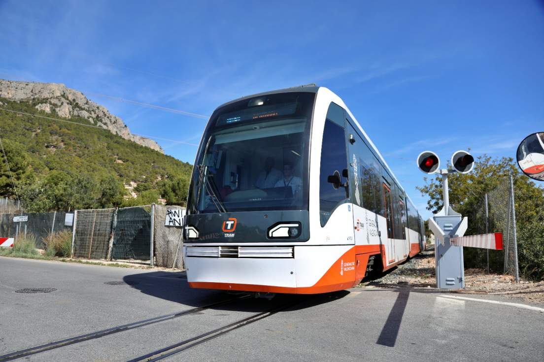 La Línea 9 del TRAM, que discurre entre Benidorm y Dénia, registró 96.094 viajes en el mes de abril