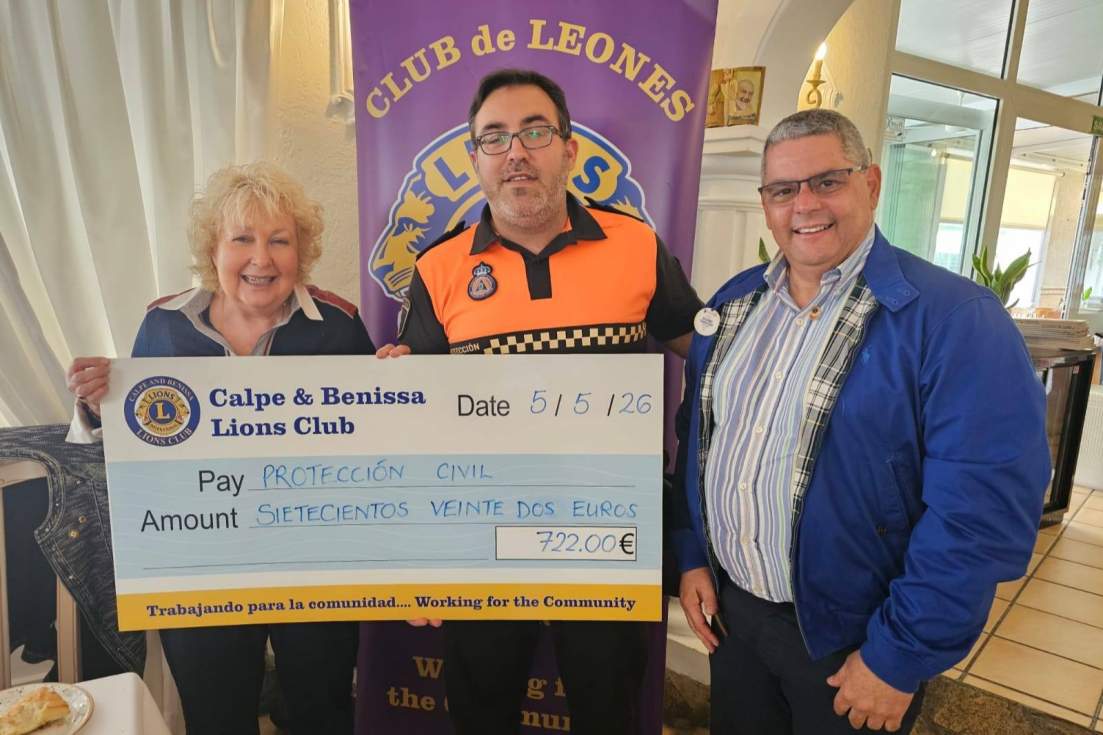 visita José Villalobos calpe benissa lions club protección civil