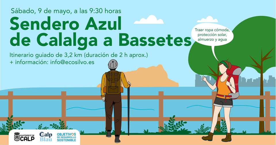 Calp organiza una ruta guiada por el Sendero Azul de Calalga a Bassetes