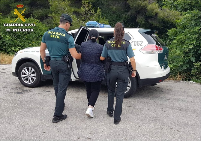Imagen de la mujer detenida