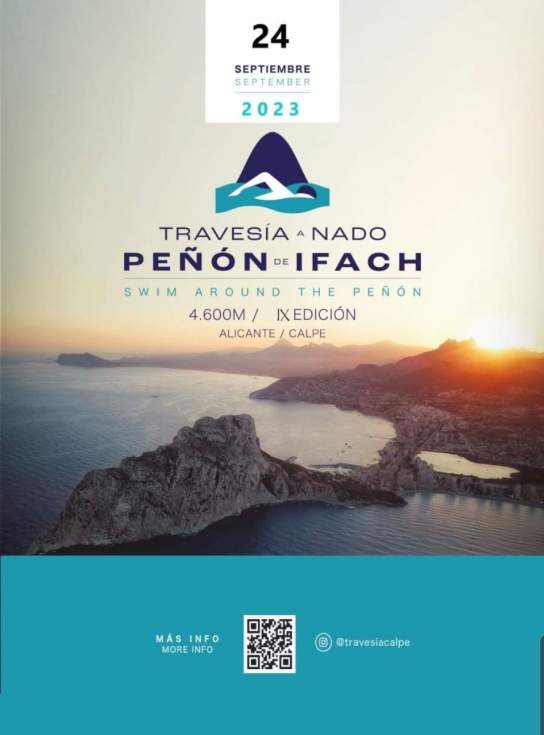 Cartel de la Travesía a nado del Peñón de Ifach
