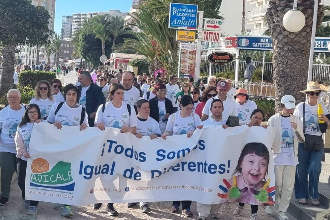 Primera Marcha por la Discapacidad en Calp