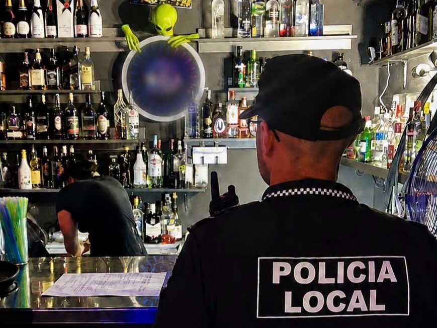 Policía Local Calp dispositivo inspección