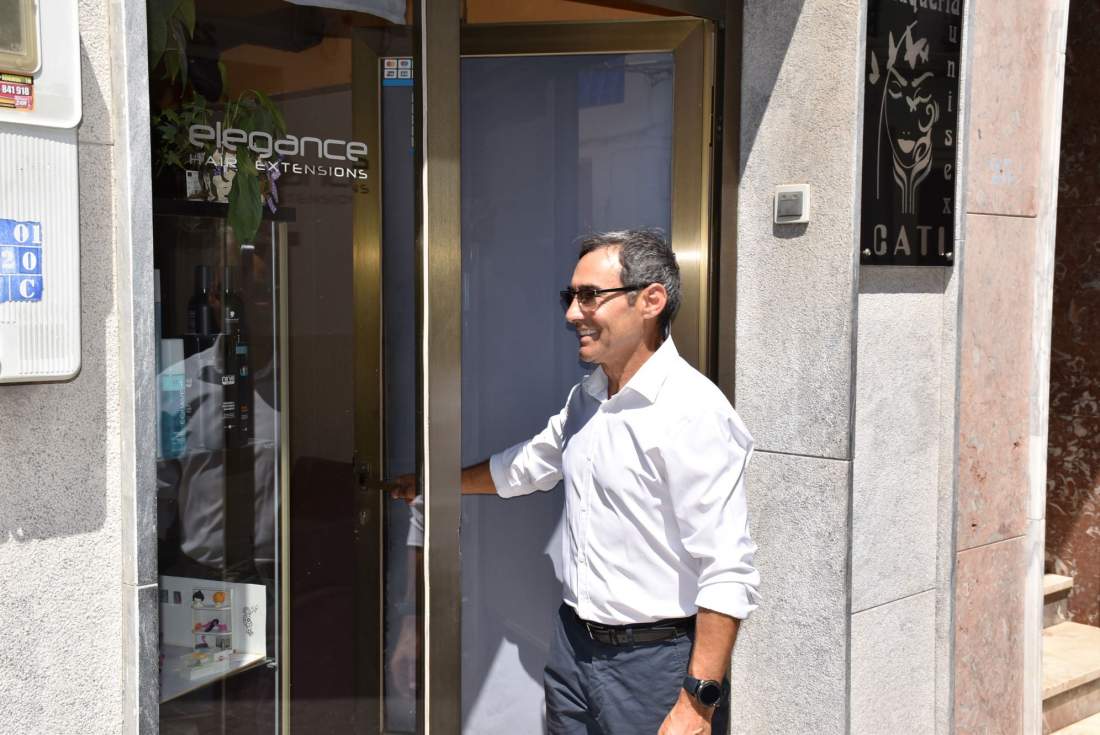 Domingo Sánchez comercio local Calpe Unidos por el Cambio
