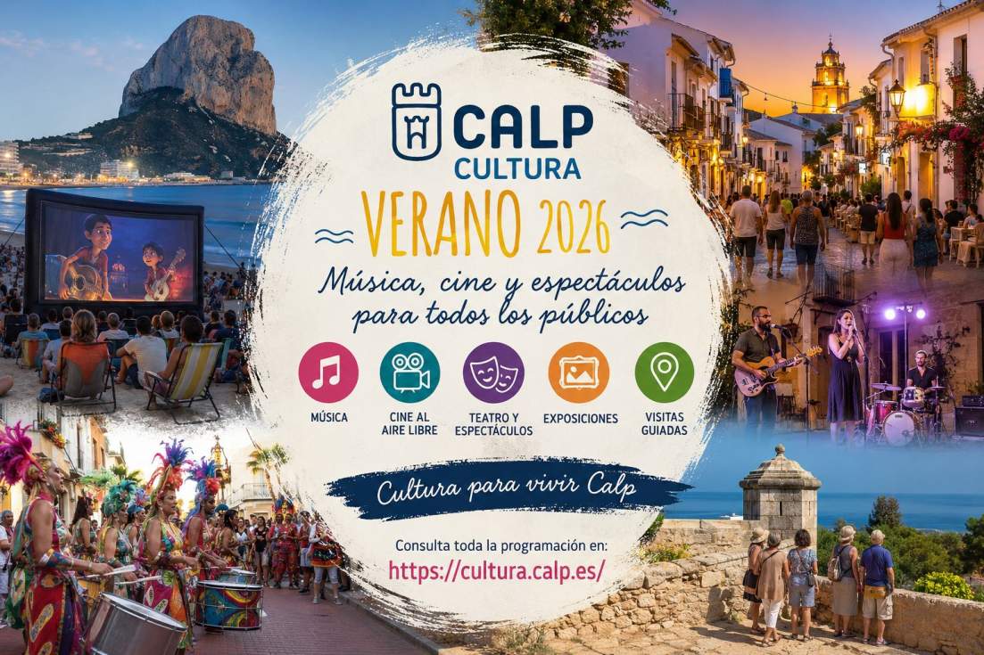 Calp presenta una completa programación cultural para disfrutar del verano entre julio y agosto