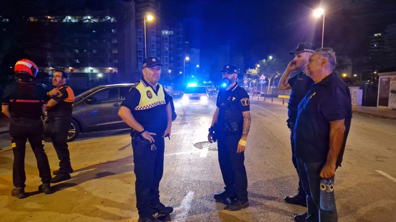 Guillermo Sendra ha estado pendiente del operativo en el incendio de los Baños de la Reina