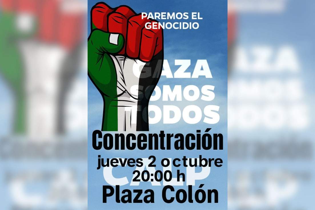 convocatoria calp concentración paz en gaza
