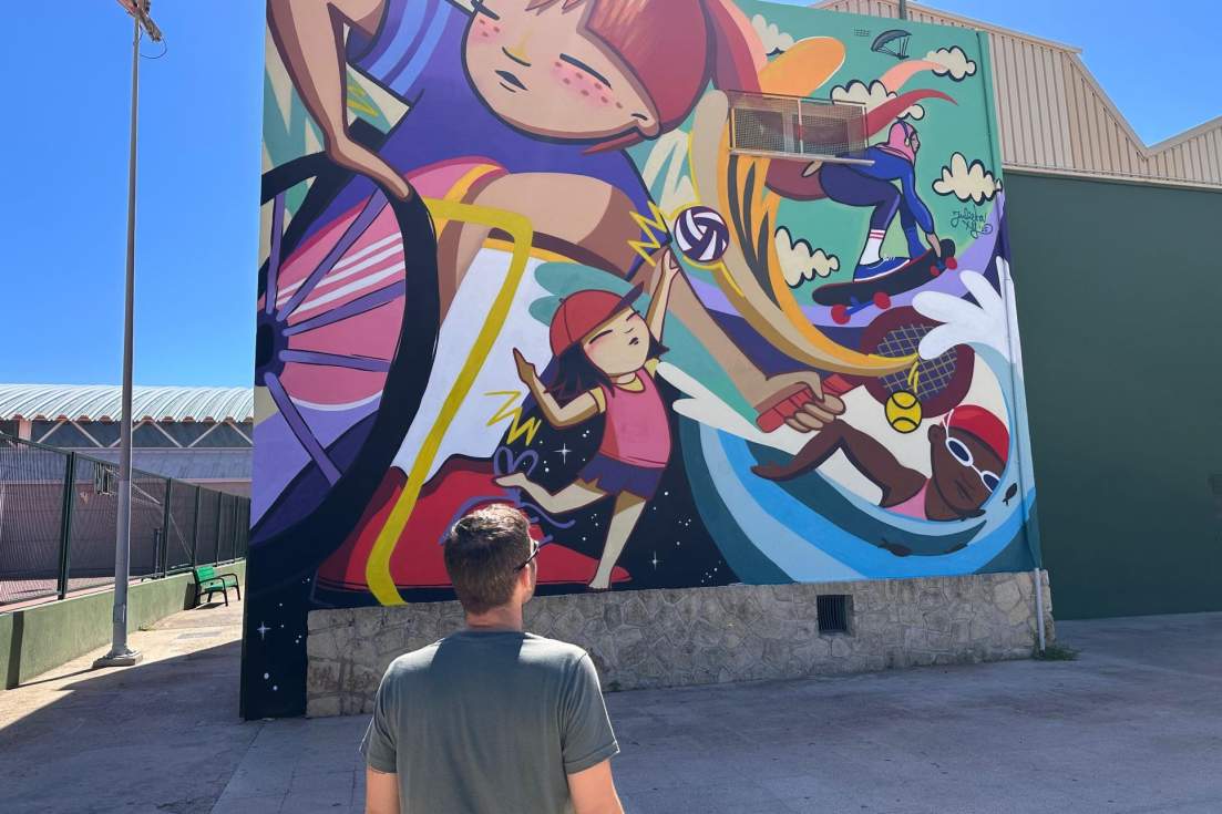 Ximo Perles mural deportes