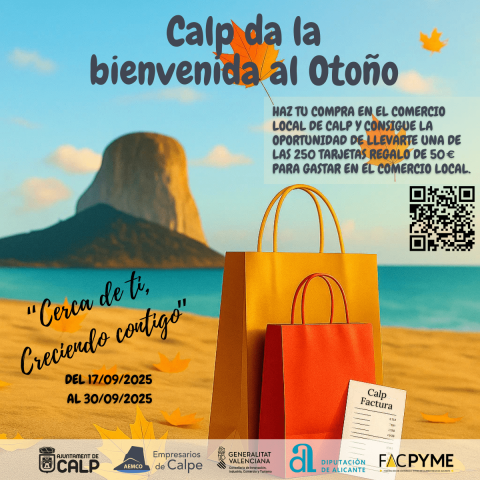 Calp da la bienvenida al otoño con una campaña de apoyo al comercio local