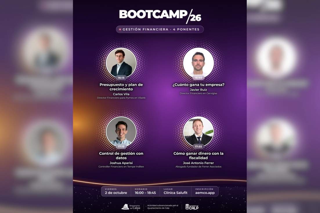 AEMCO estrena en Calp un bootcamp financiero para mejorar la gestión económica de autónomos y pymes