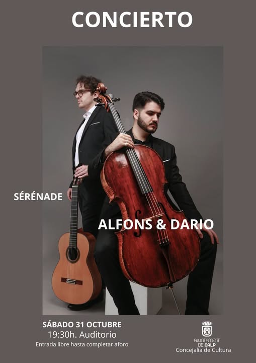 ‘Sérénade’ lleva a Calp un viaje musical de tres siglos entre guitarra y violonchelo
