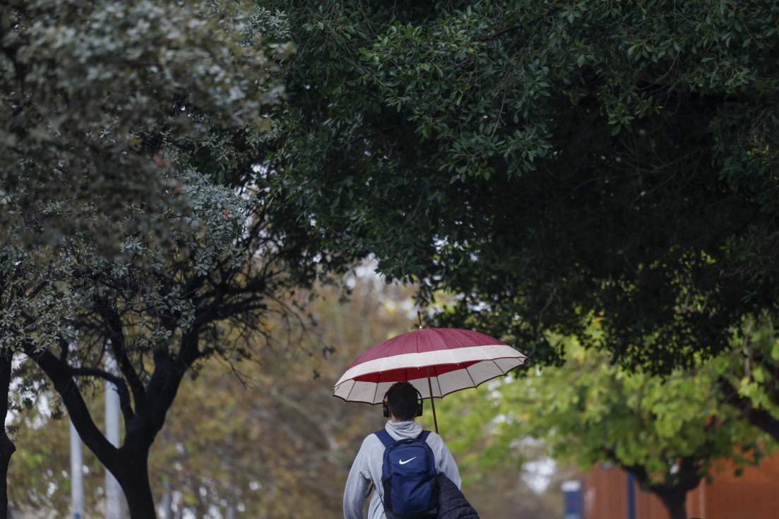 Una persona camina por el campus de Tarongers en una imagen de archivo. EFE/Biel Aliño /Archivo