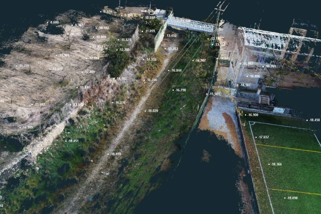 barranco pou roig láser dron aéreo polideportivo calp