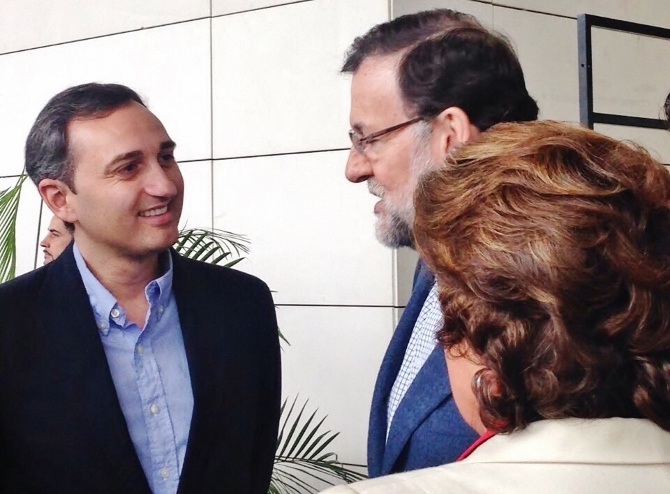 César Sánchez con Mariano Rajoy