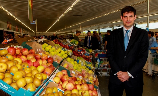 Sergi Navarro, responsable de Expansión de ALDI en el centro de Ondara