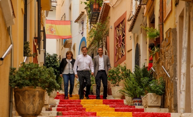 La visita de Rajoy a Calp dejó interesantes imágenes