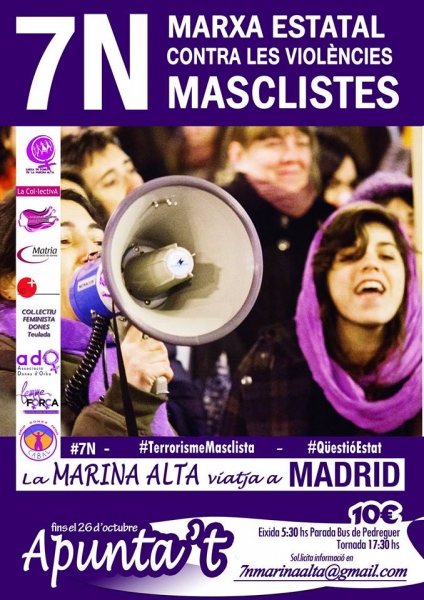 7N Marcha estatal contra las violencias machistas