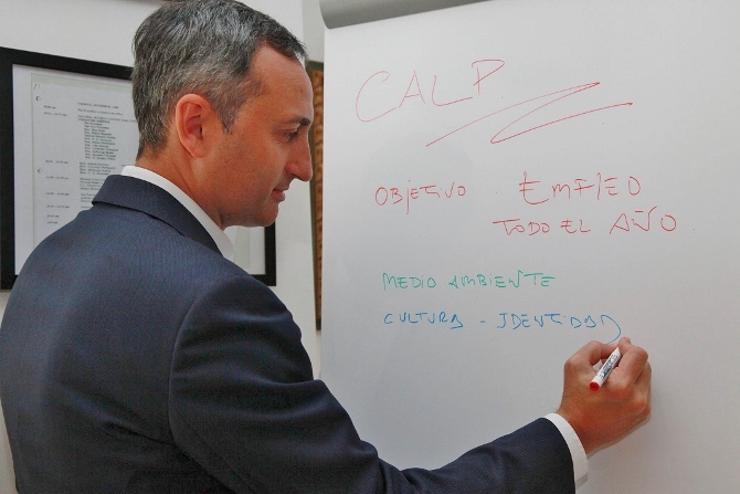 César Sánchez presidente de la Diputación de Alicante y alcalde de la ciudad de Calpe.